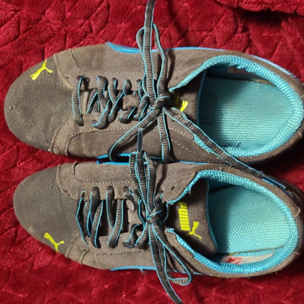 Puma gray and blue size 6.5